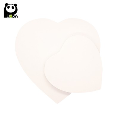 blank heart shape canvas