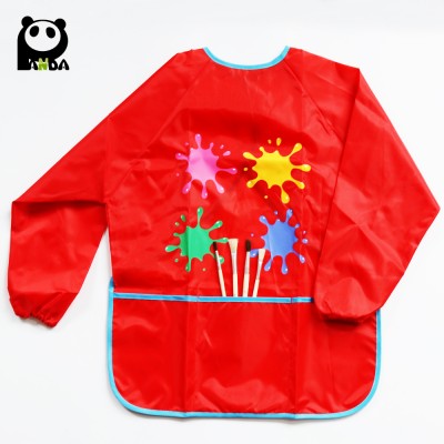 hot sell kids art apron painting smock and kitchen childern's apron waterproof apron fabric